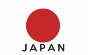 japan flag with text